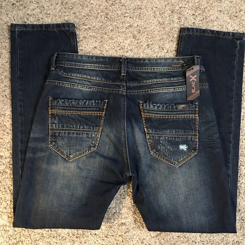 BlacX NWT Distressed Jeans - Picture 2 of 11